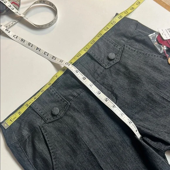 Blue Bermuda Denim Shorts Tailored Knee-Length SIZE 8 by One 5 One - Picture 10 of 13